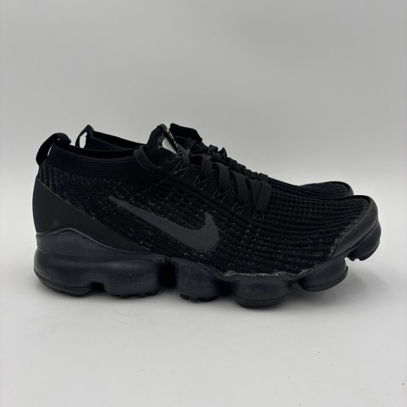 Nike Air Vapormax Flyknit 3 Triple Black Womens Size 9 Sneakers Running Shoes